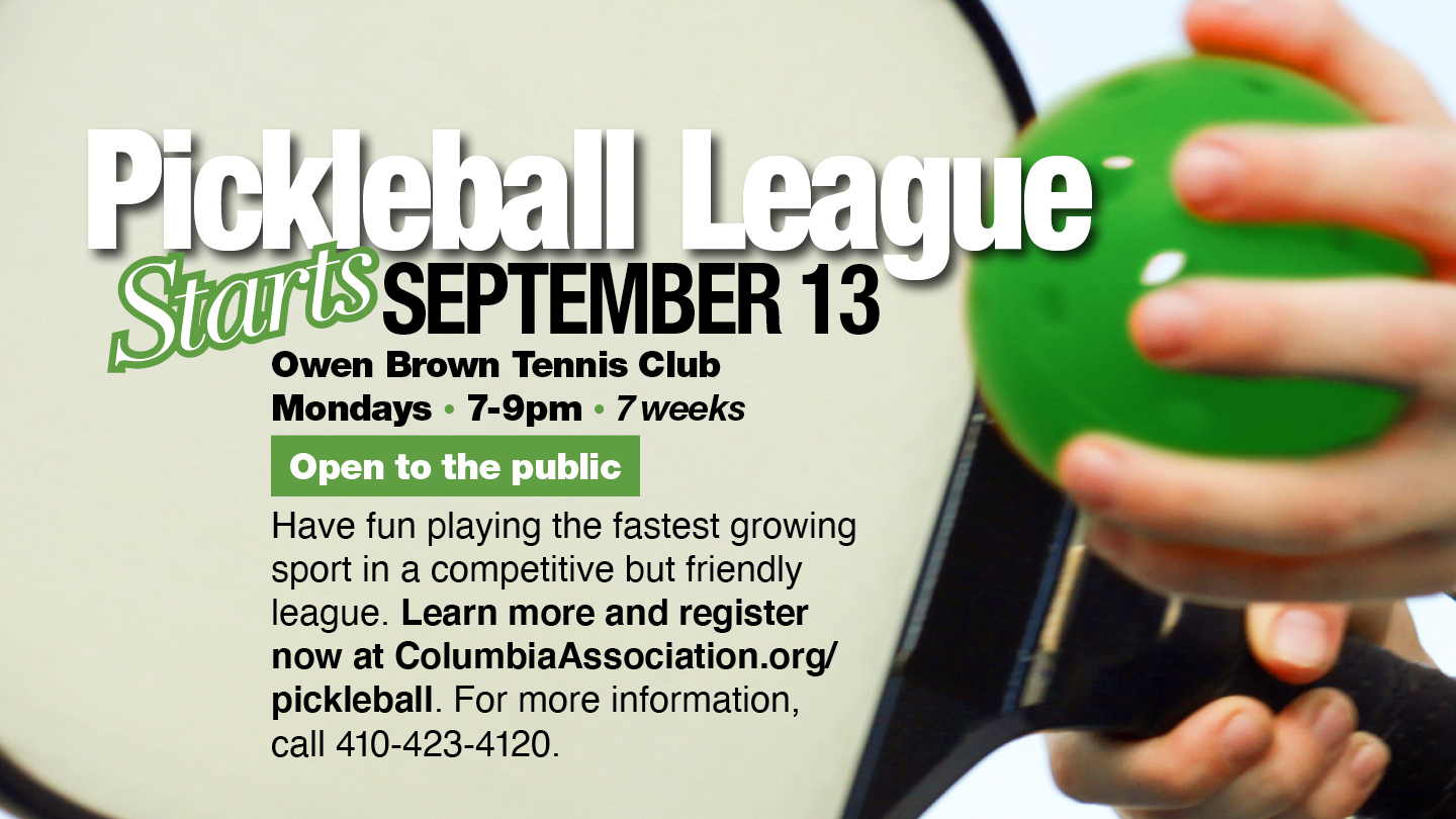 Columbia Association’s Fall Pickleball League Howard County